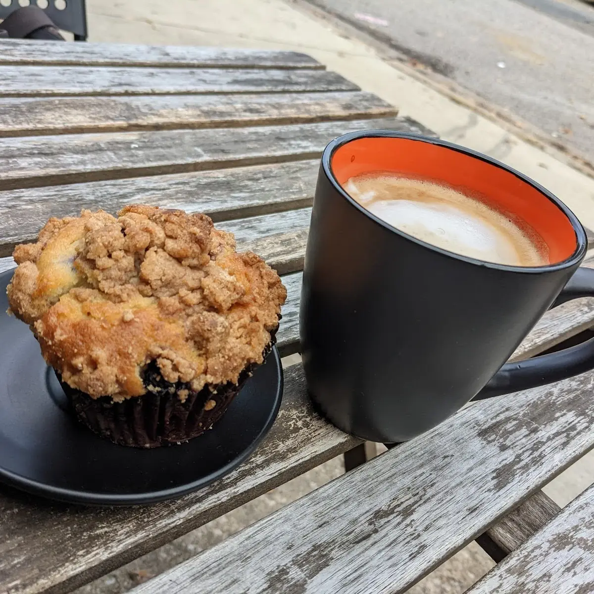 Coffee and Blueberry Muffin