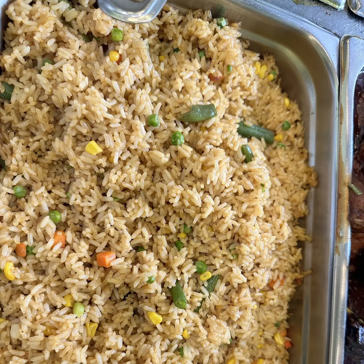 BBQ Chicken with Vegetable Fried Rice
