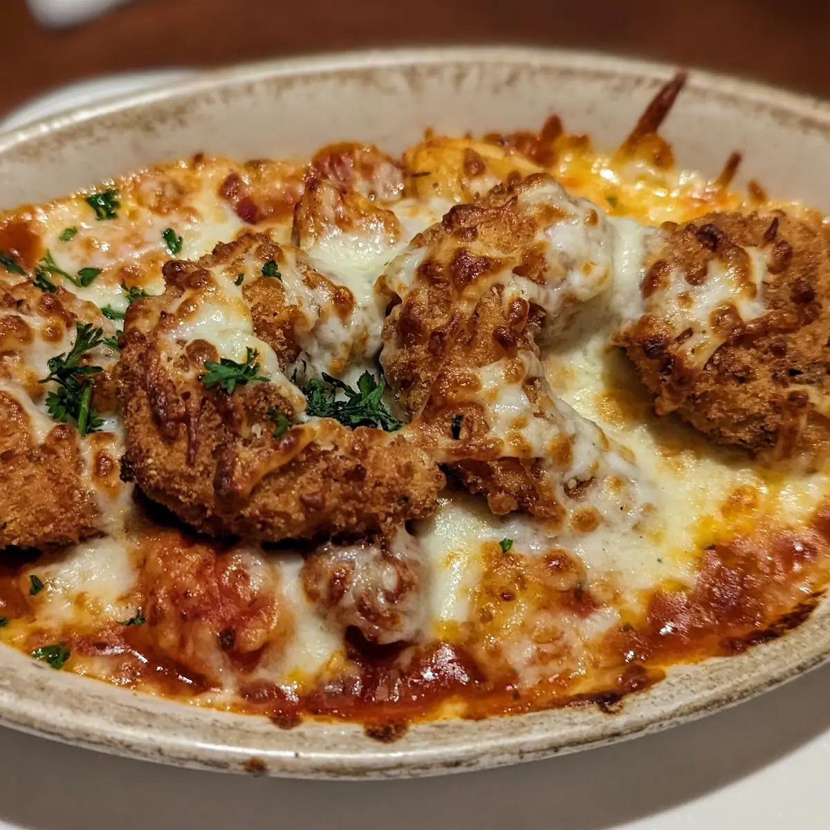 Fried Shrimp with Gnocchi