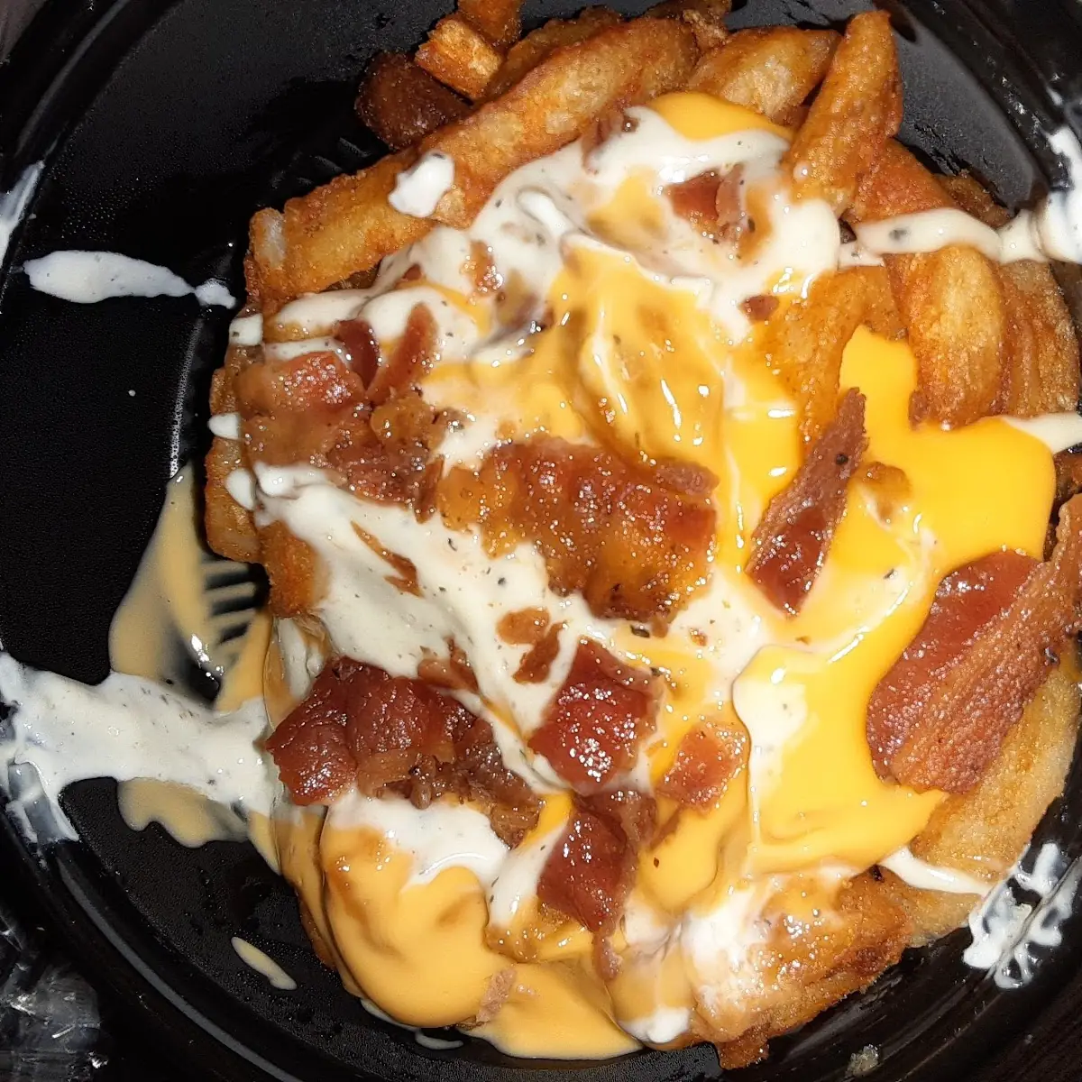 Loaded Curly Fries with Cheese