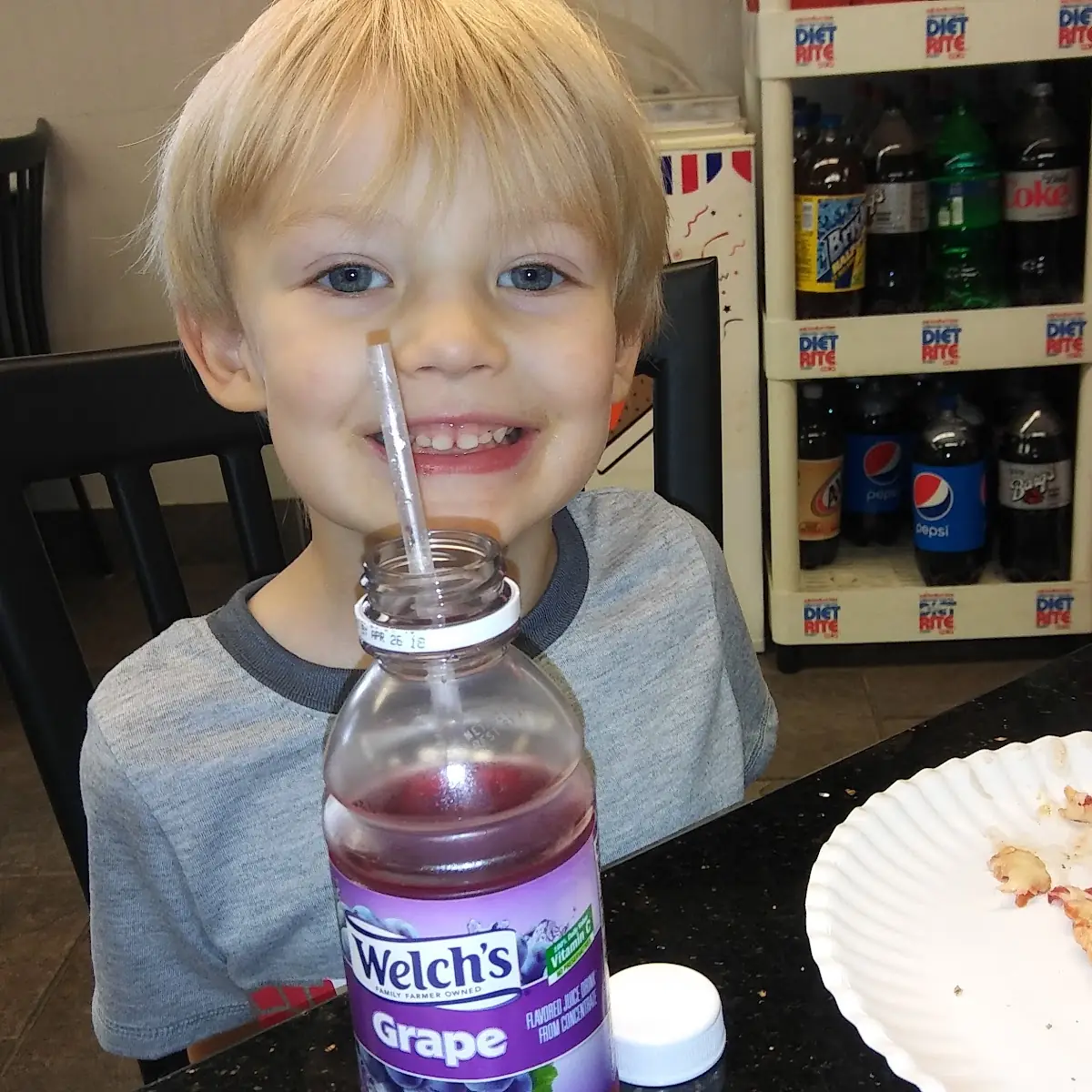 Pizza with My Grandson