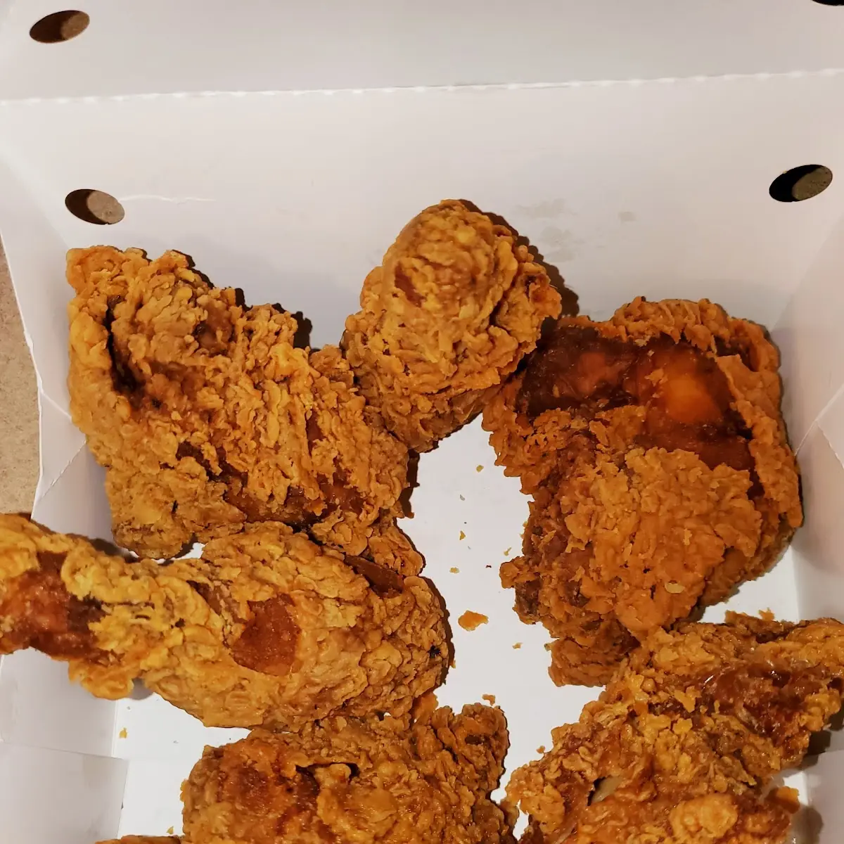 Chicken Thighs and Butter Honey Flavored Biscuit