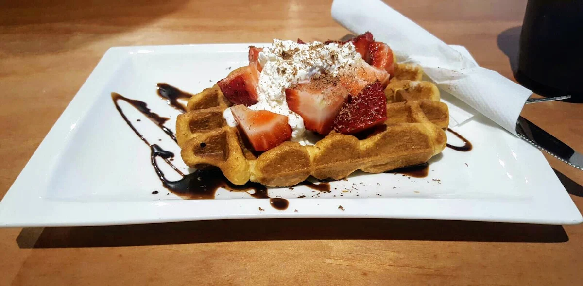 Strawberries & Cream Waffle