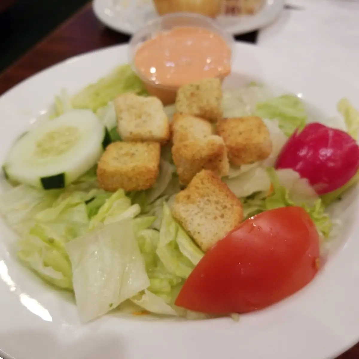 Salad with Thousand Island Dressing