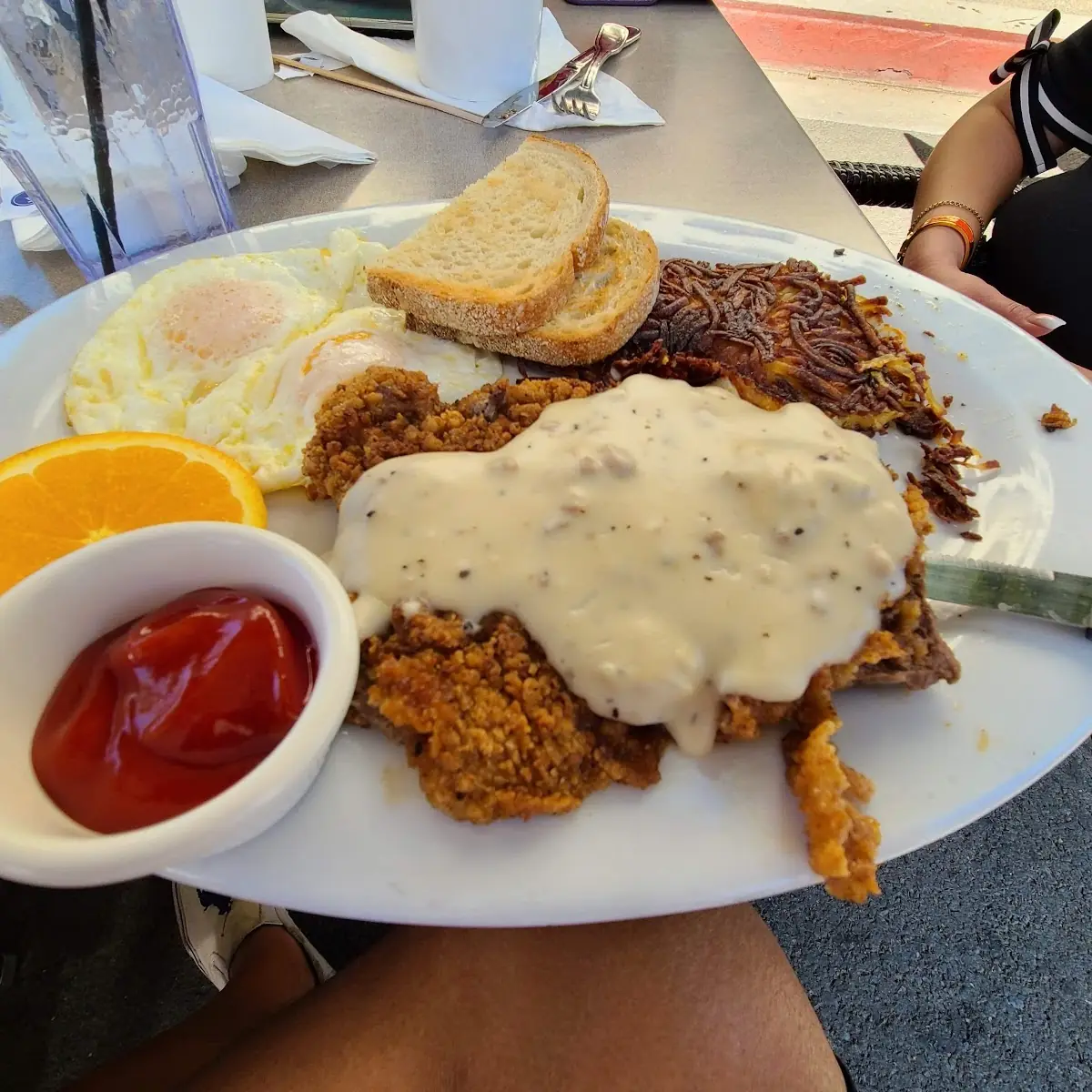 Chicken Fried Steak & Eggs