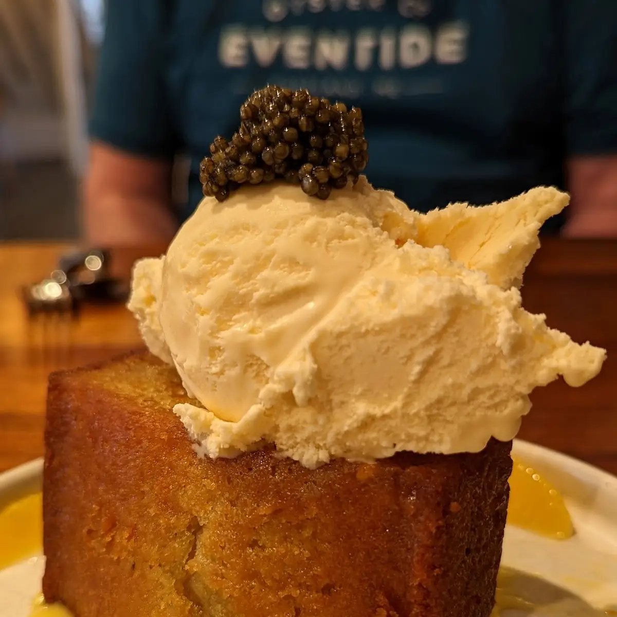 Olive Oil Cake with Caviar
