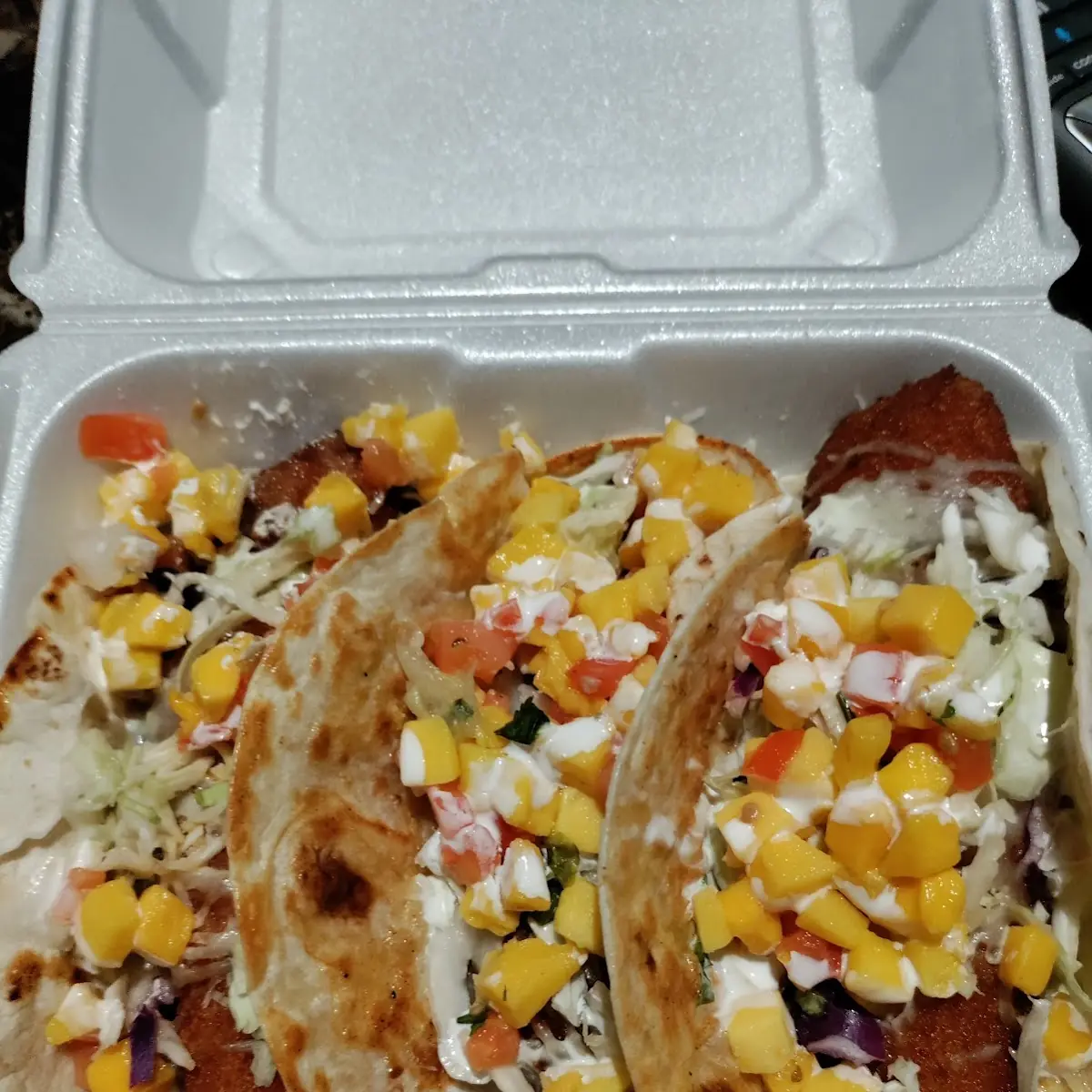 One Baja Fried Fish Taco