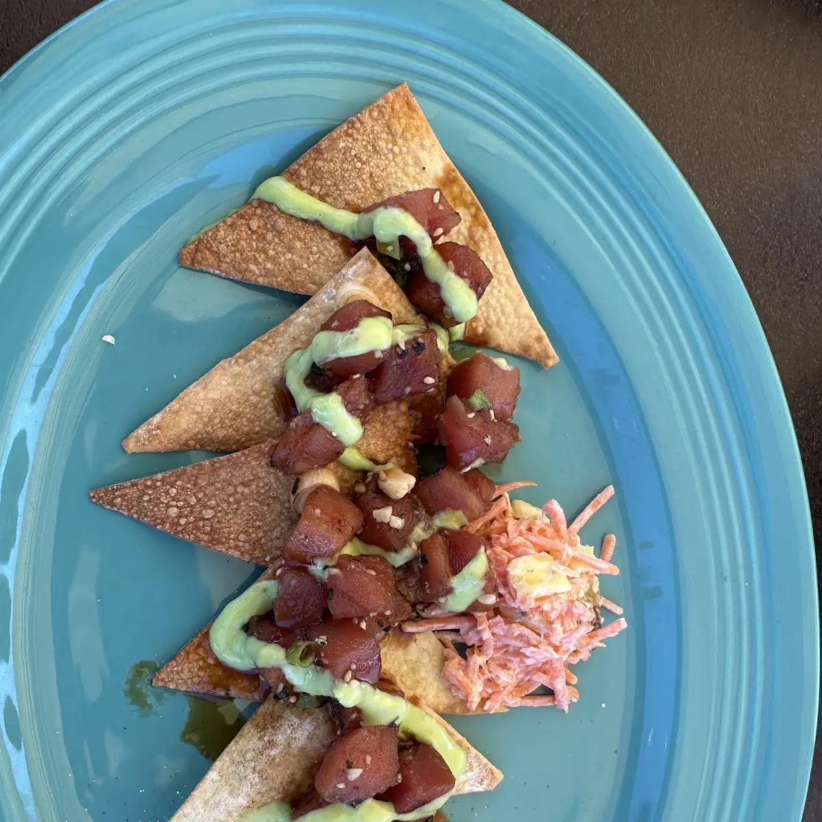 Ahi Poke Nachos