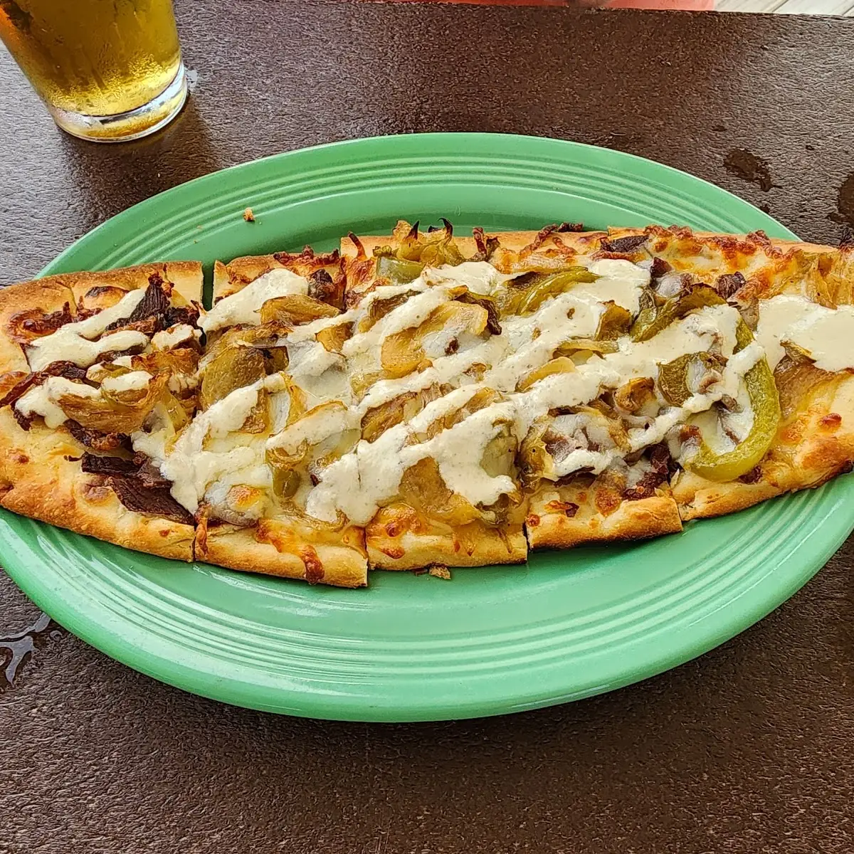 Philly Cheese Steak Flat Bread