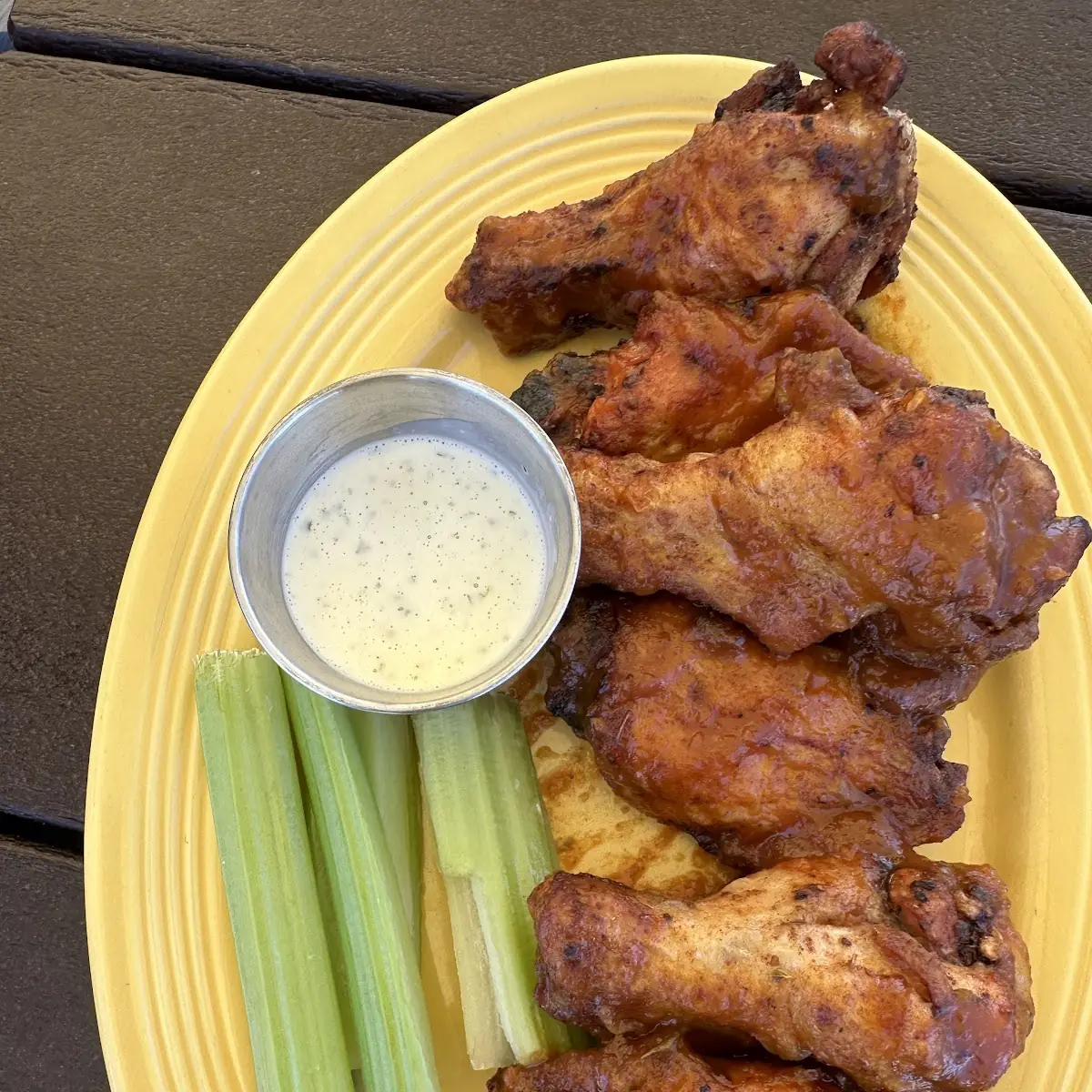 Spicy Peach Habanero Wings