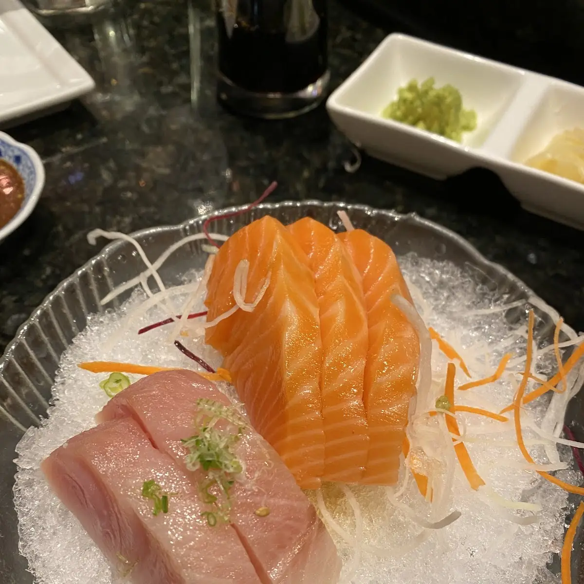 Yellowtail and Salmon Sashimi