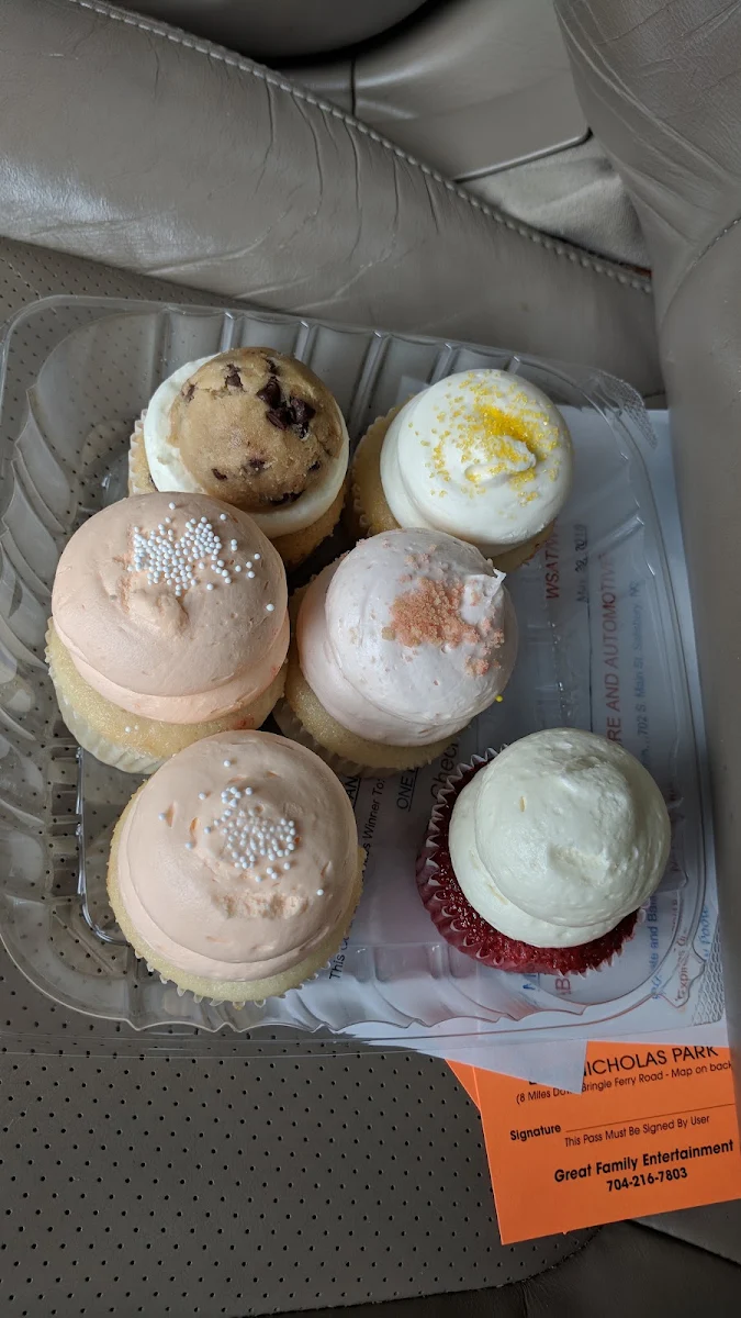 Lemon Dreamsicle Cookie Dough Red Velvet Cupcake
