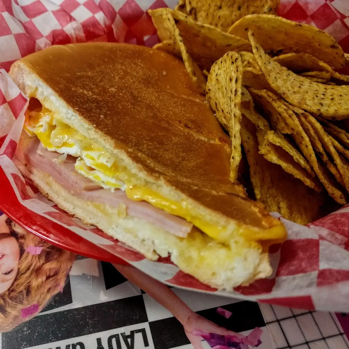 Ham Egg and Cheese Sandwich