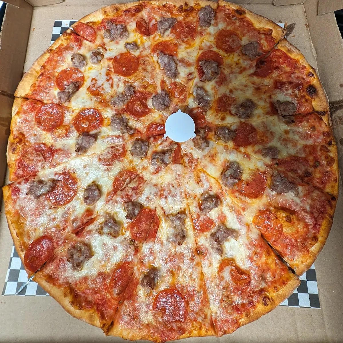 Pepperoni and Sausage Pizza Large