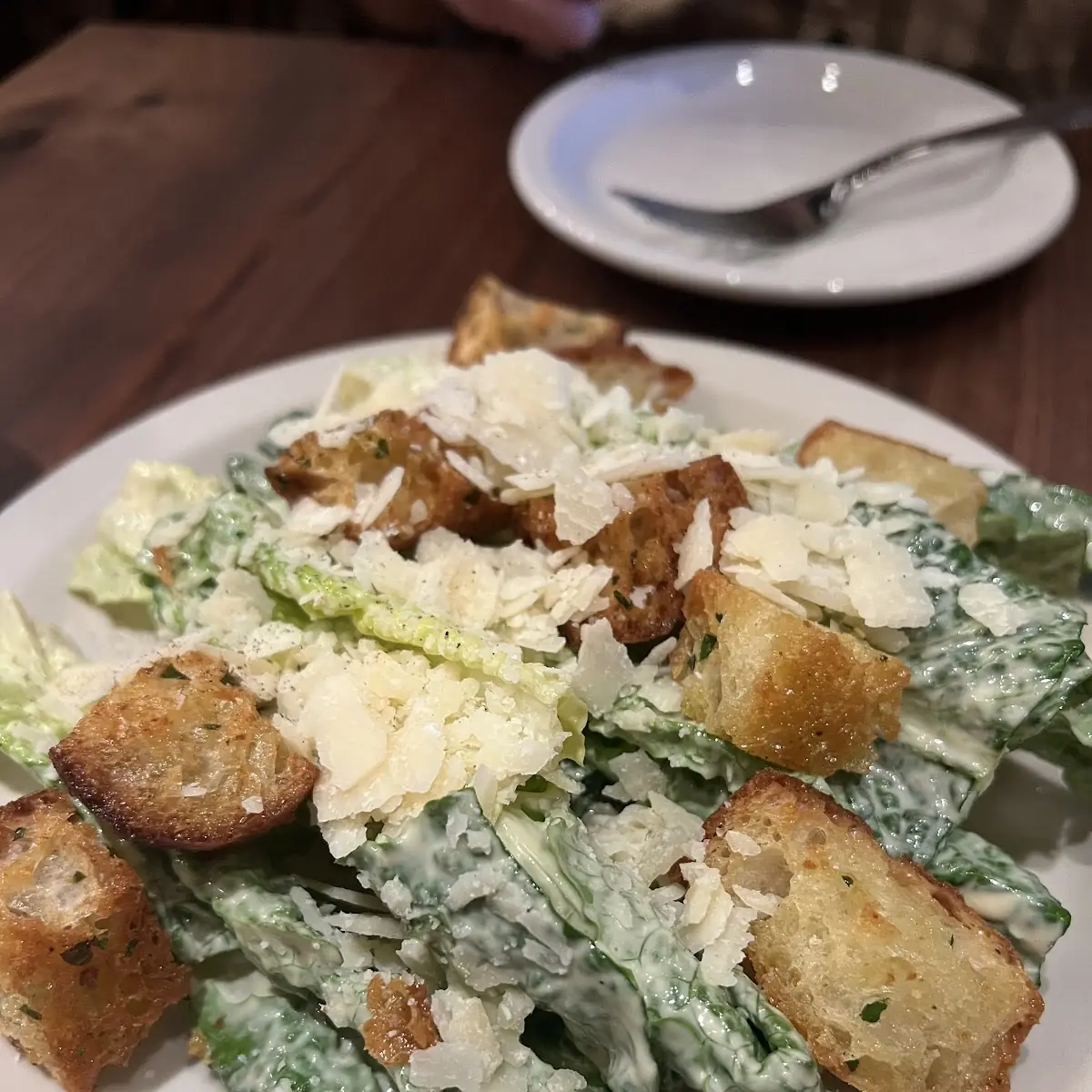 Caesar Salad with Parmesan Shavings