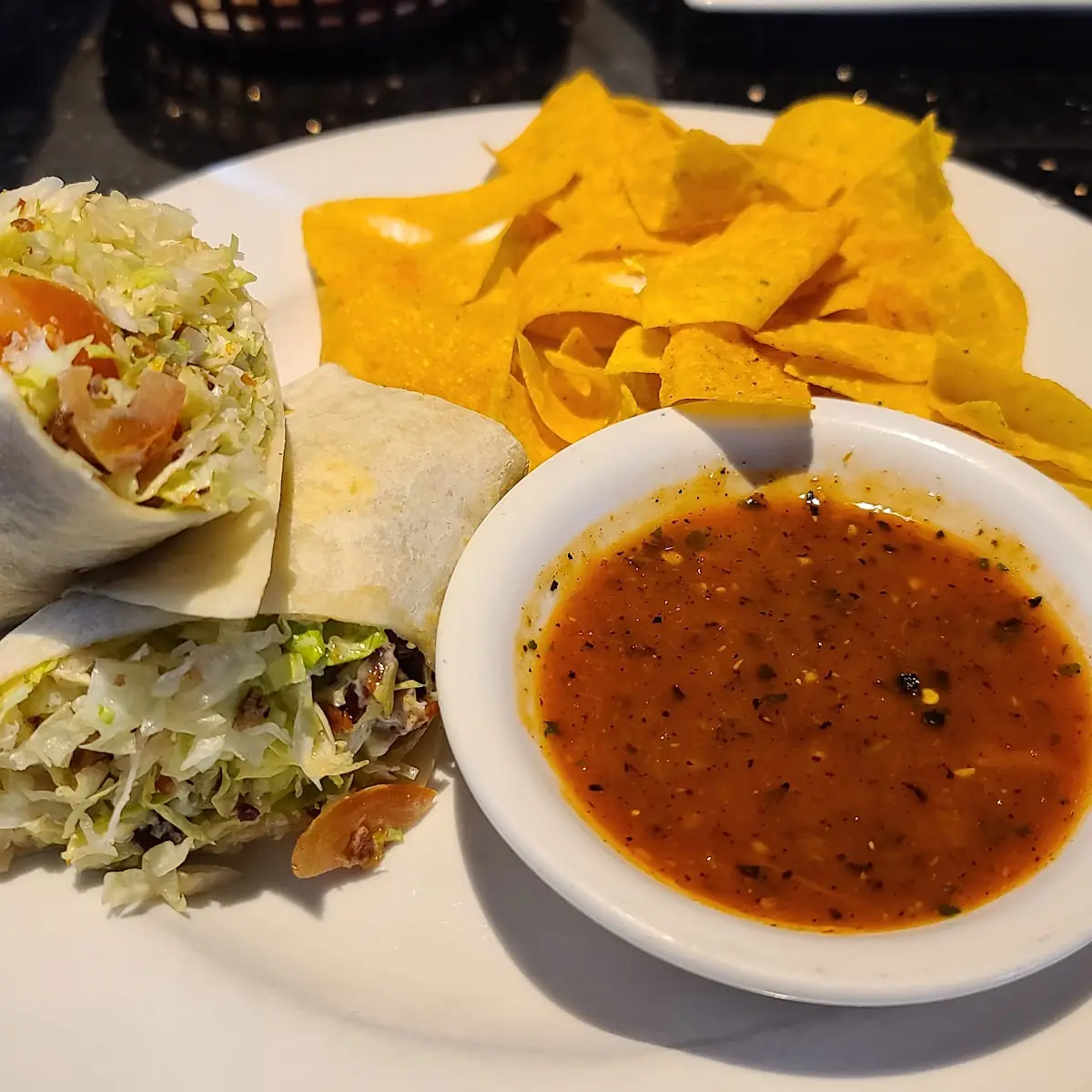 blt Wrap with Chips & Salsa