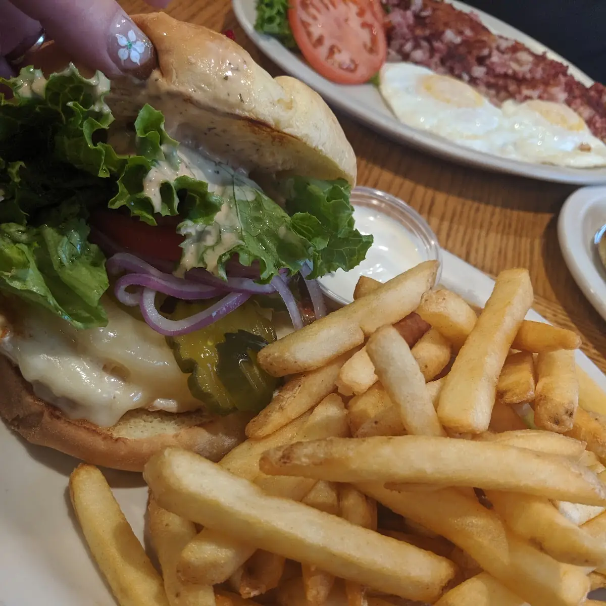 Mushroom Swiss Burger