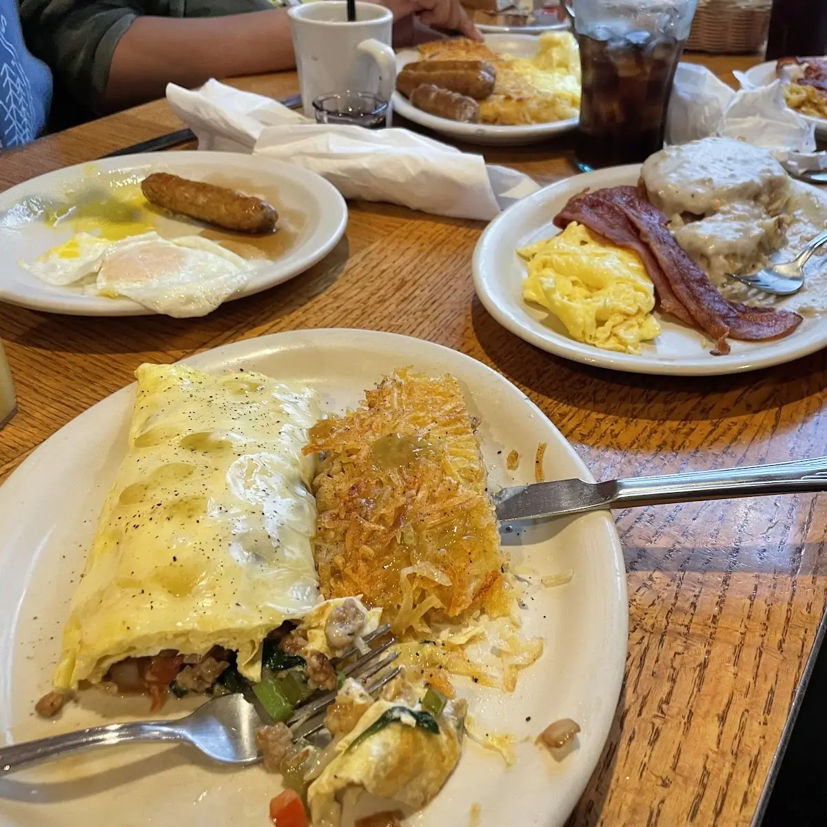 Omelette with Hash Browns
