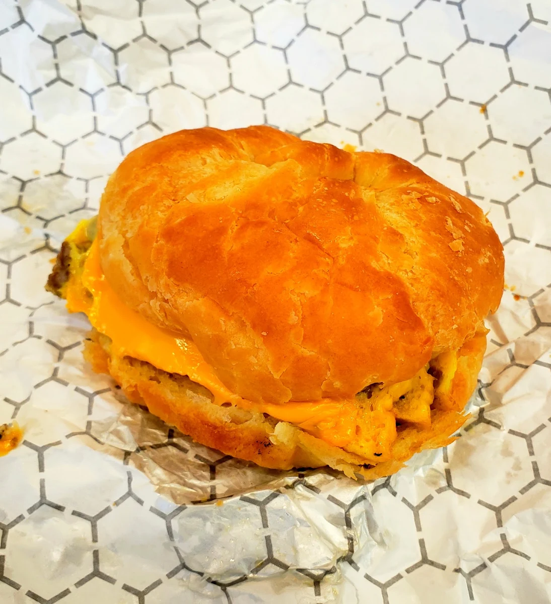 Sausage Egg and Cheese Croissant
