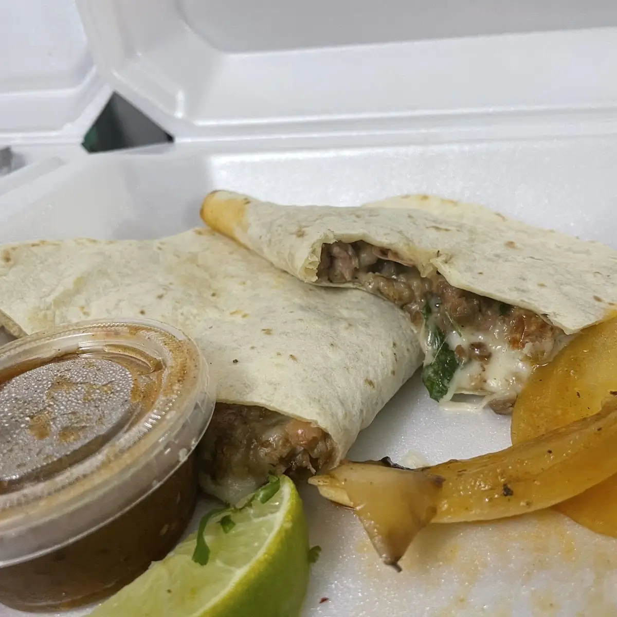 Steak Quesadilla with Salsa and Lime