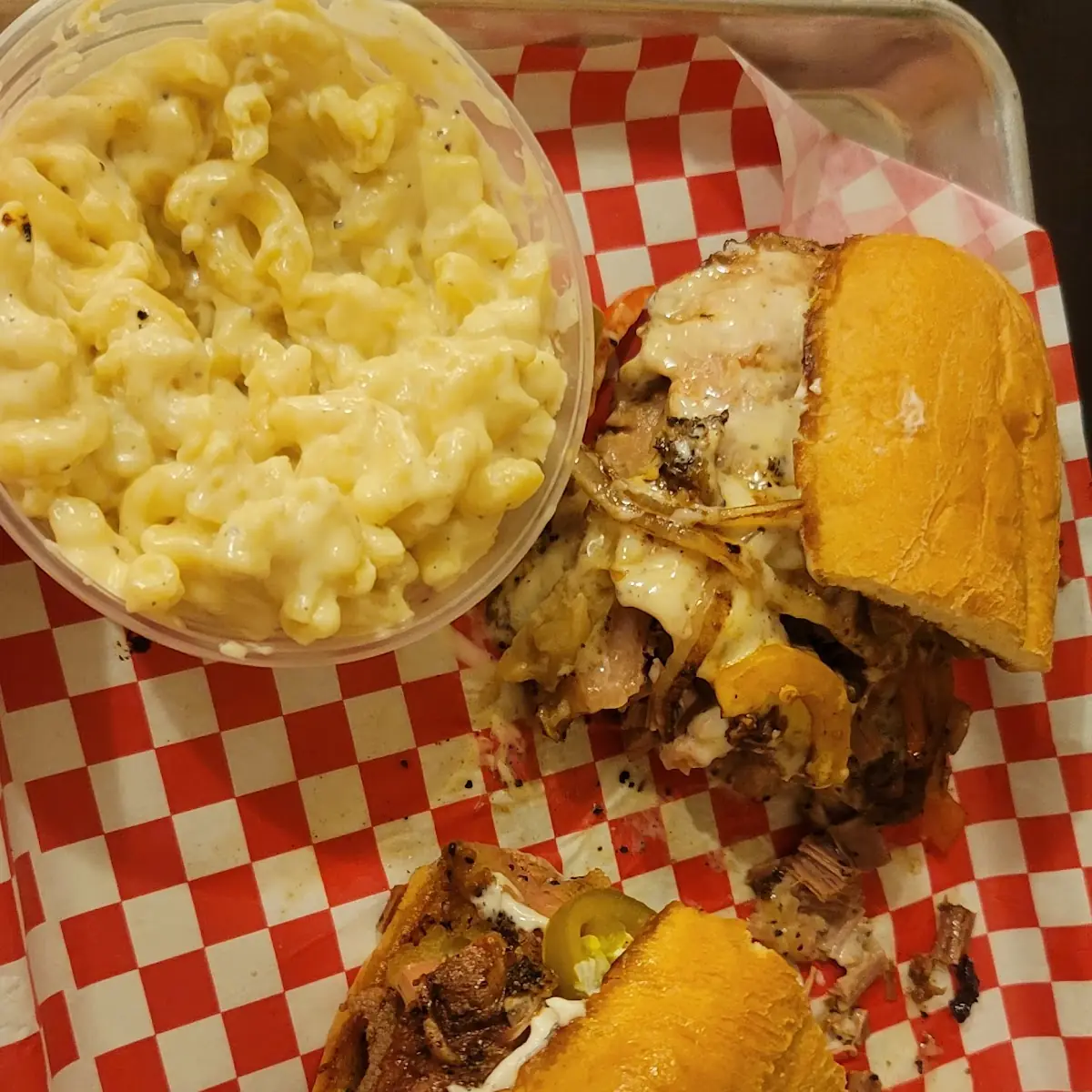 Brisket Philly Cheesesteak Sandwich