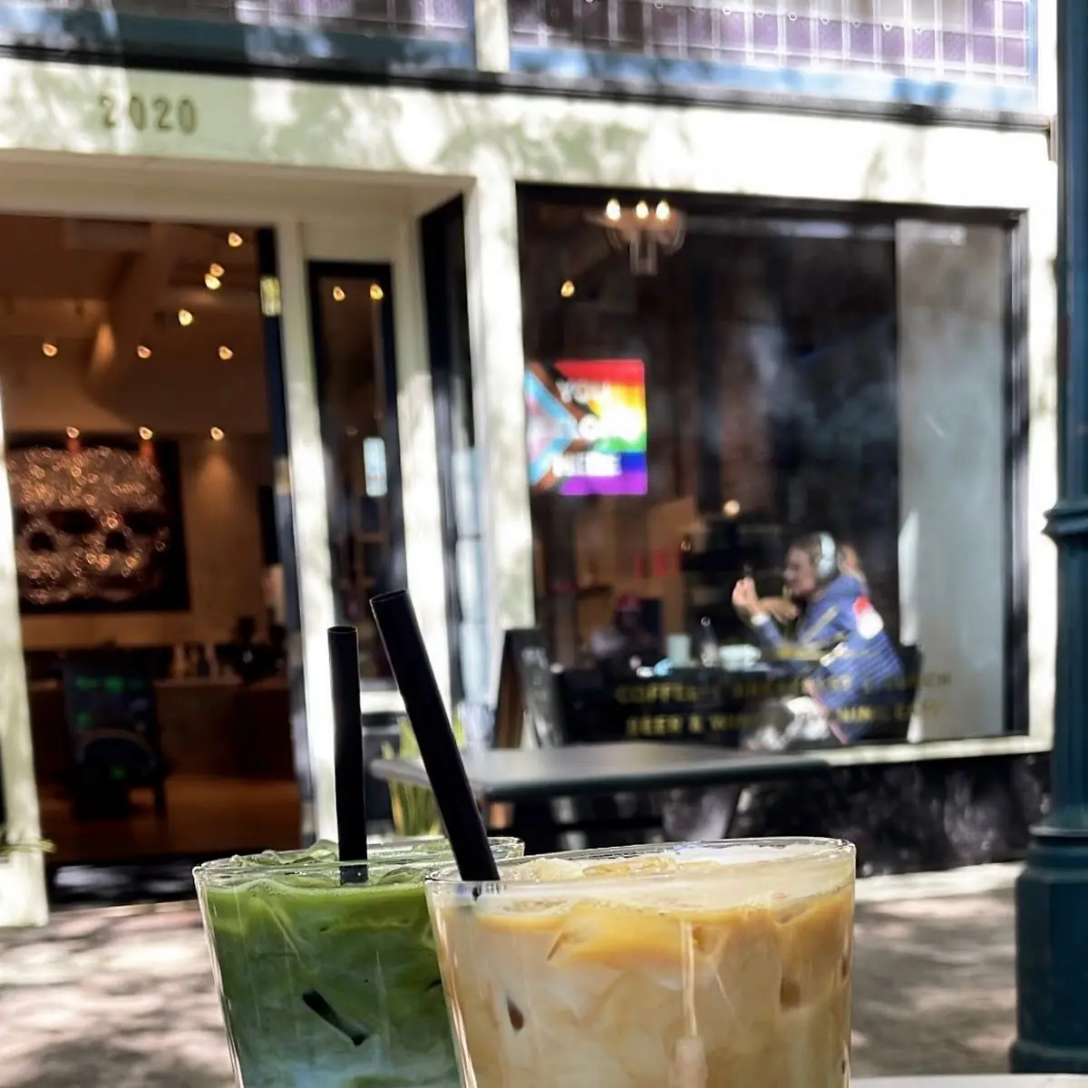 Matcha Latte & Iced Vanilla Latte