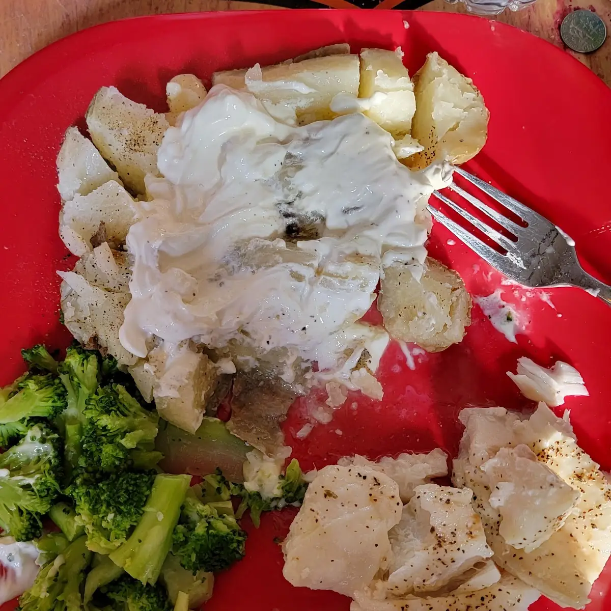 Haddock Baked Potato & Broccoli