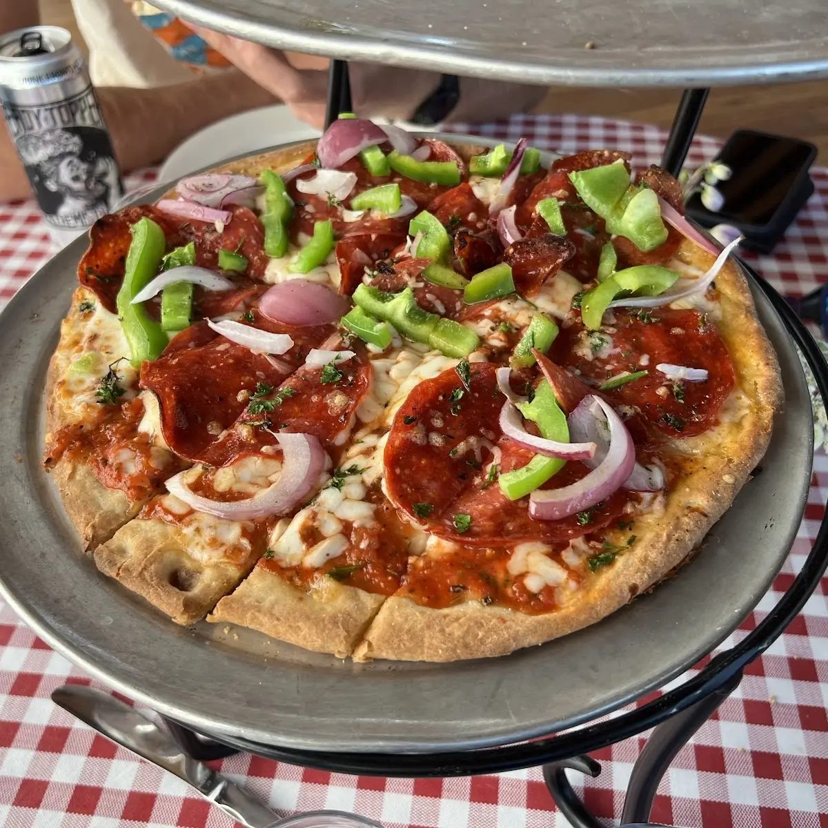 Gluten Free Pizza Pepperoni and Peppers
