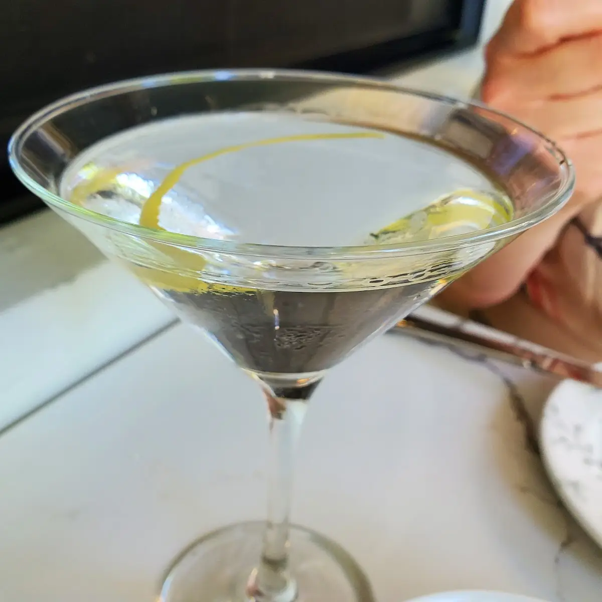 Kettle One Martini with a Lemon Twist