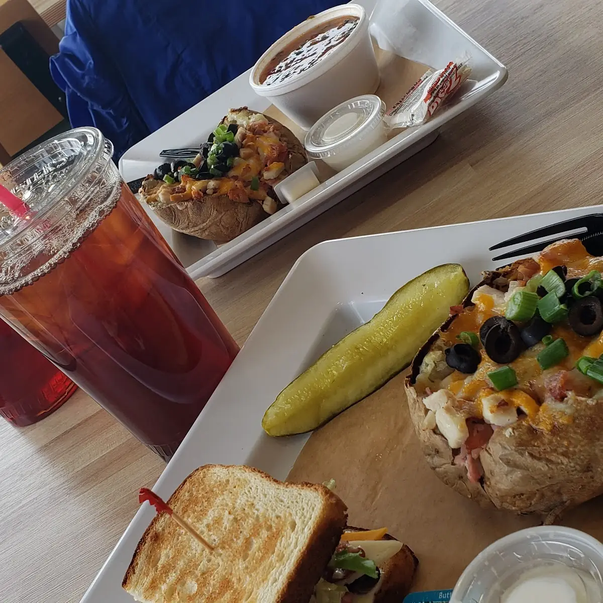 King Club Sandwich and Spud