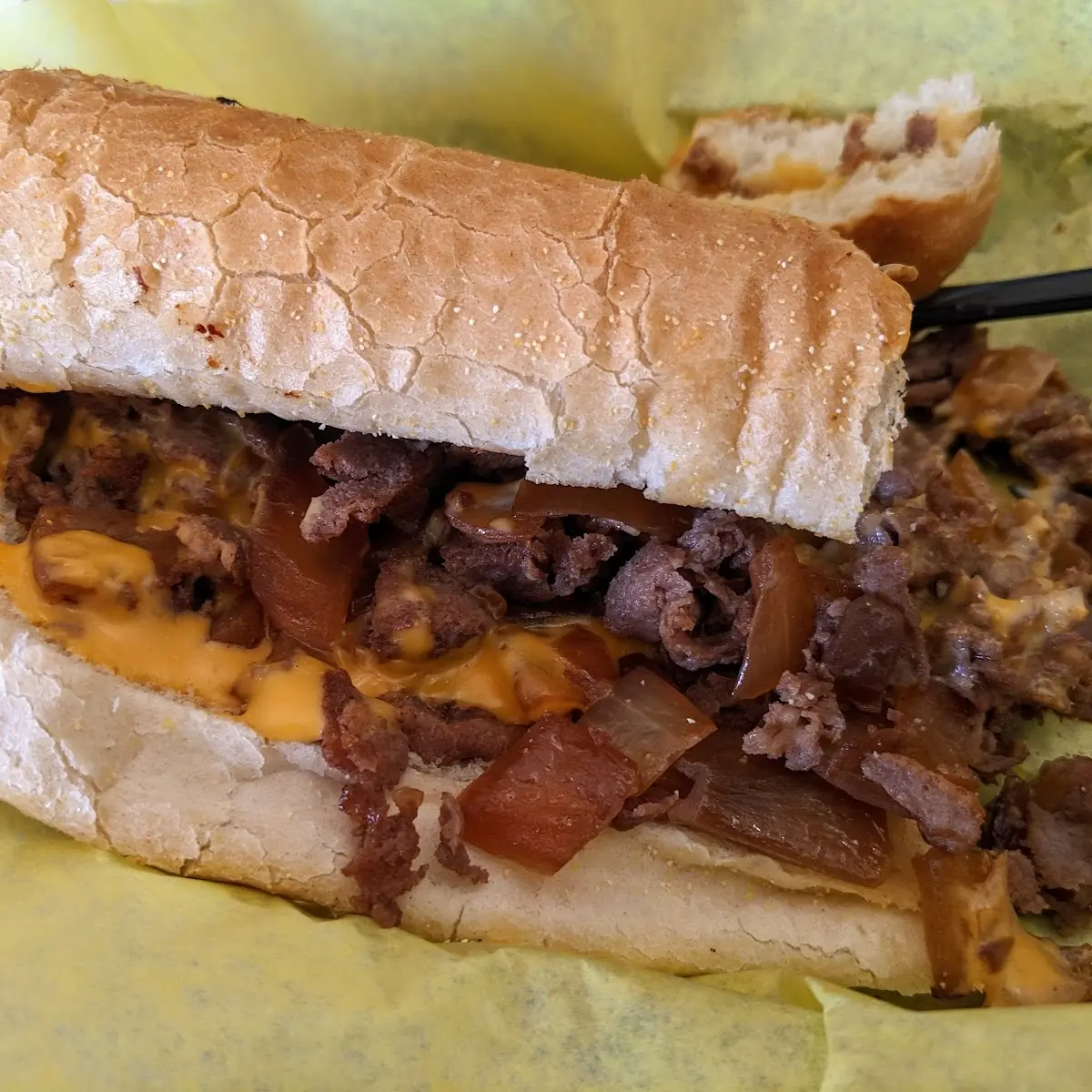 Original Cheese Steak with Grilled Onions and Provolone Cheese