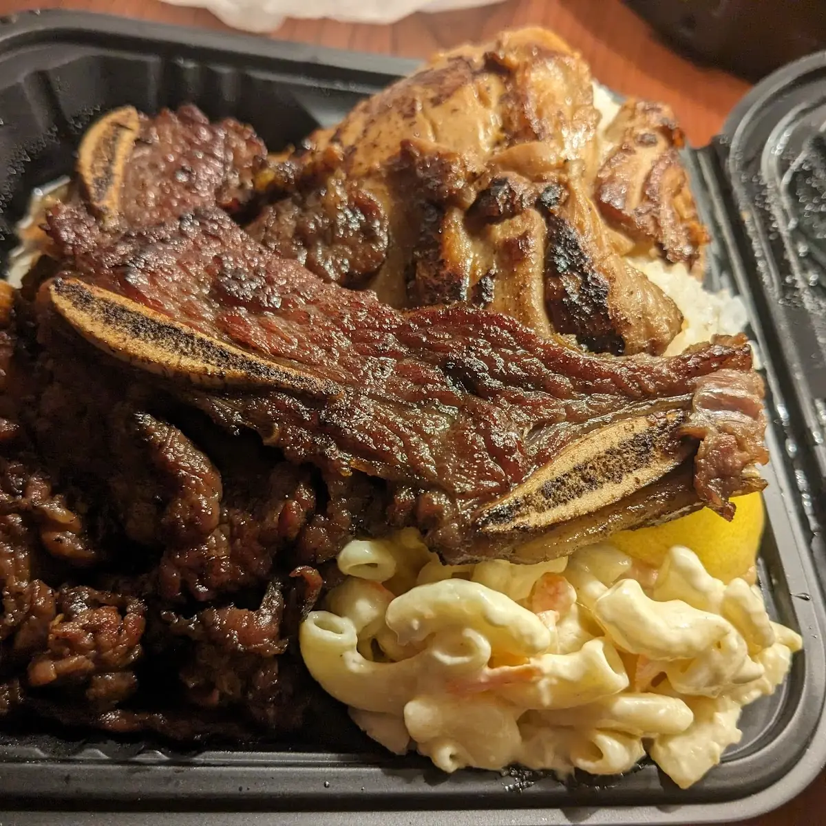 B B Q Chicken & B B Q Short Ribs