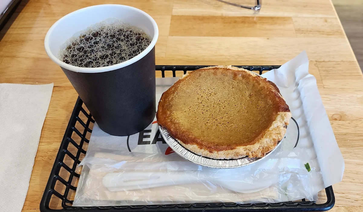 Small Pumpkin Pie and Coffee