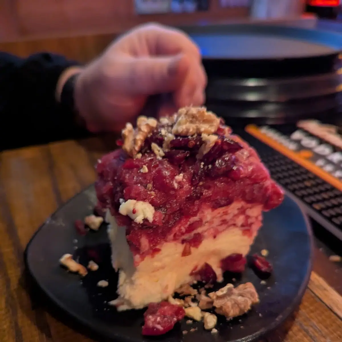Cranberry Ice Cream Cake