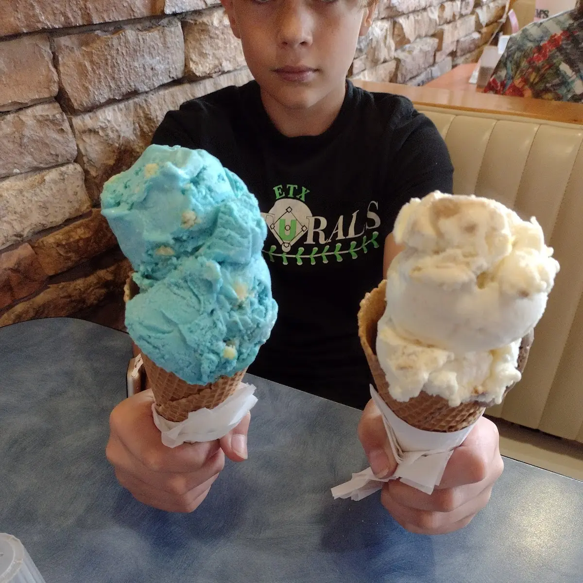 Birthday Cake Cone and Pineapple Almond Cone