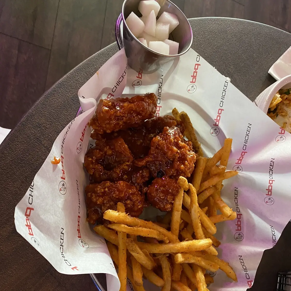 Secret Sauce Boneless Wings and Fries