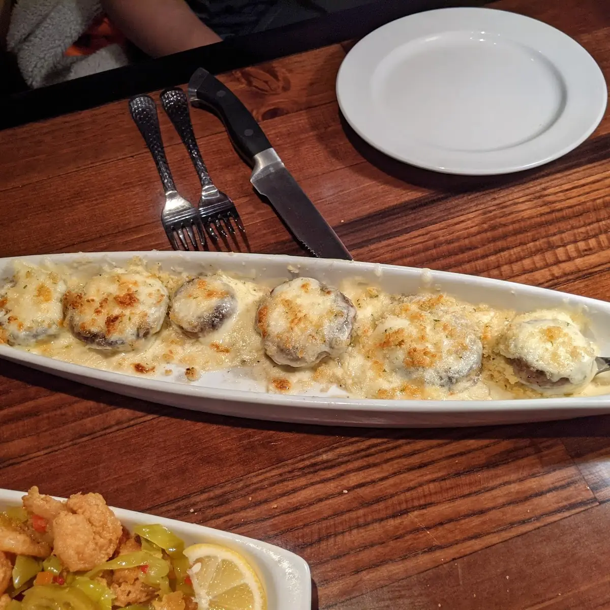 White Cheddar Stuffed Mushrooms