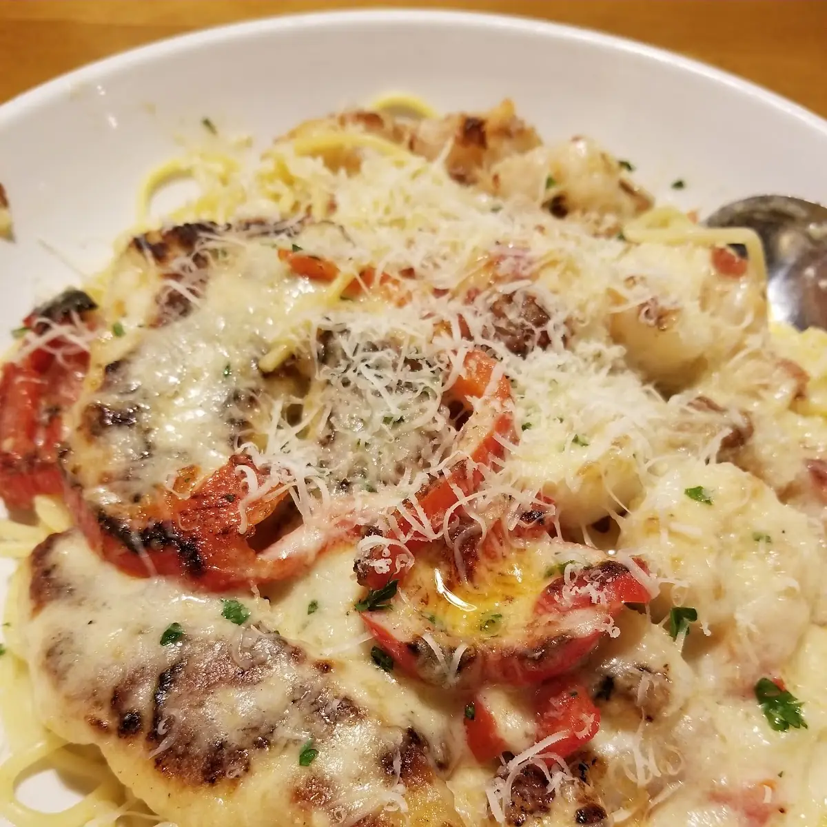 Chicken & Shrimp Carbonara