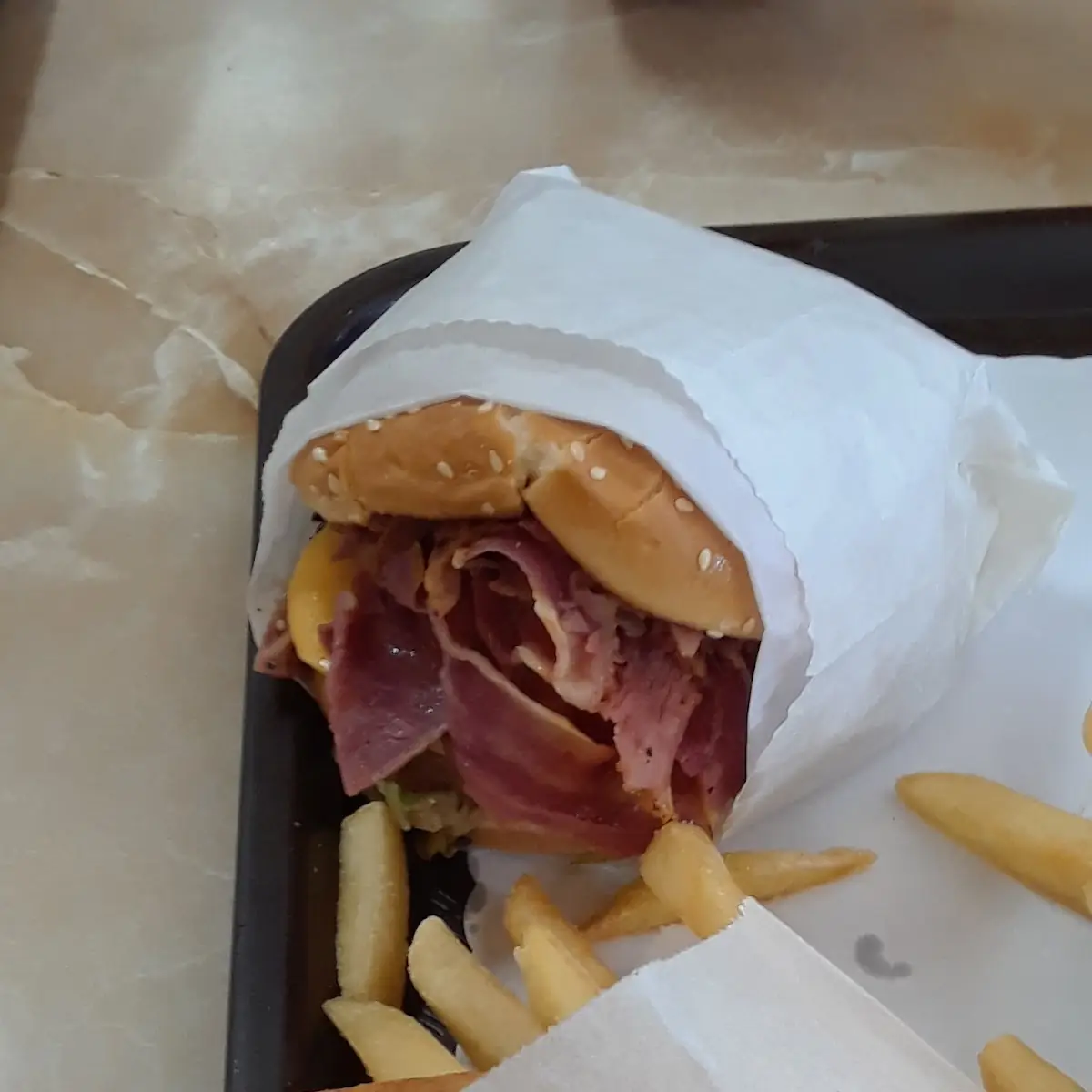 Crown Burger with Fries
