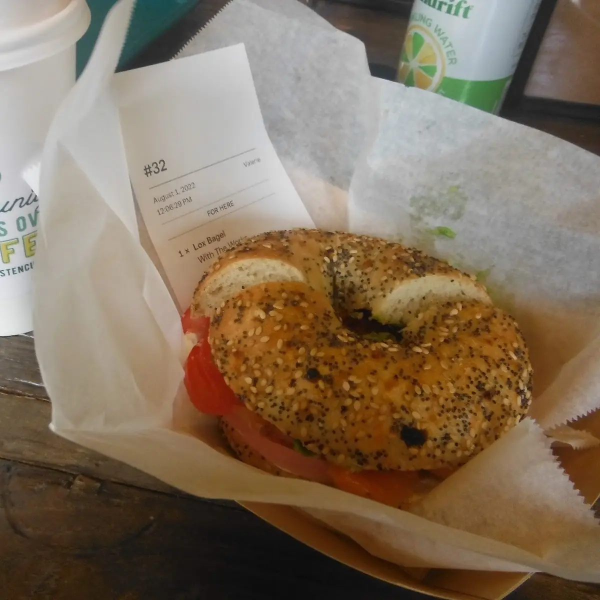 Salmon Cream Cheese Bagel