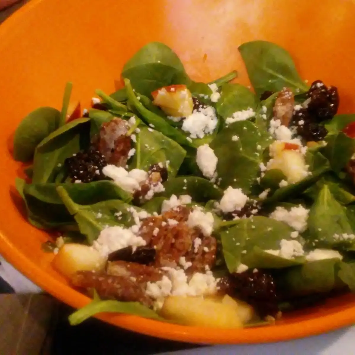 Enlightened Spinach Salad