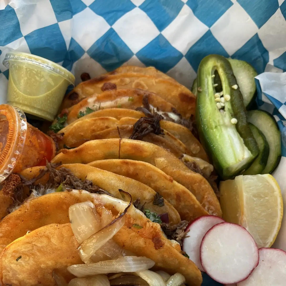 Birria Tacos with Consume