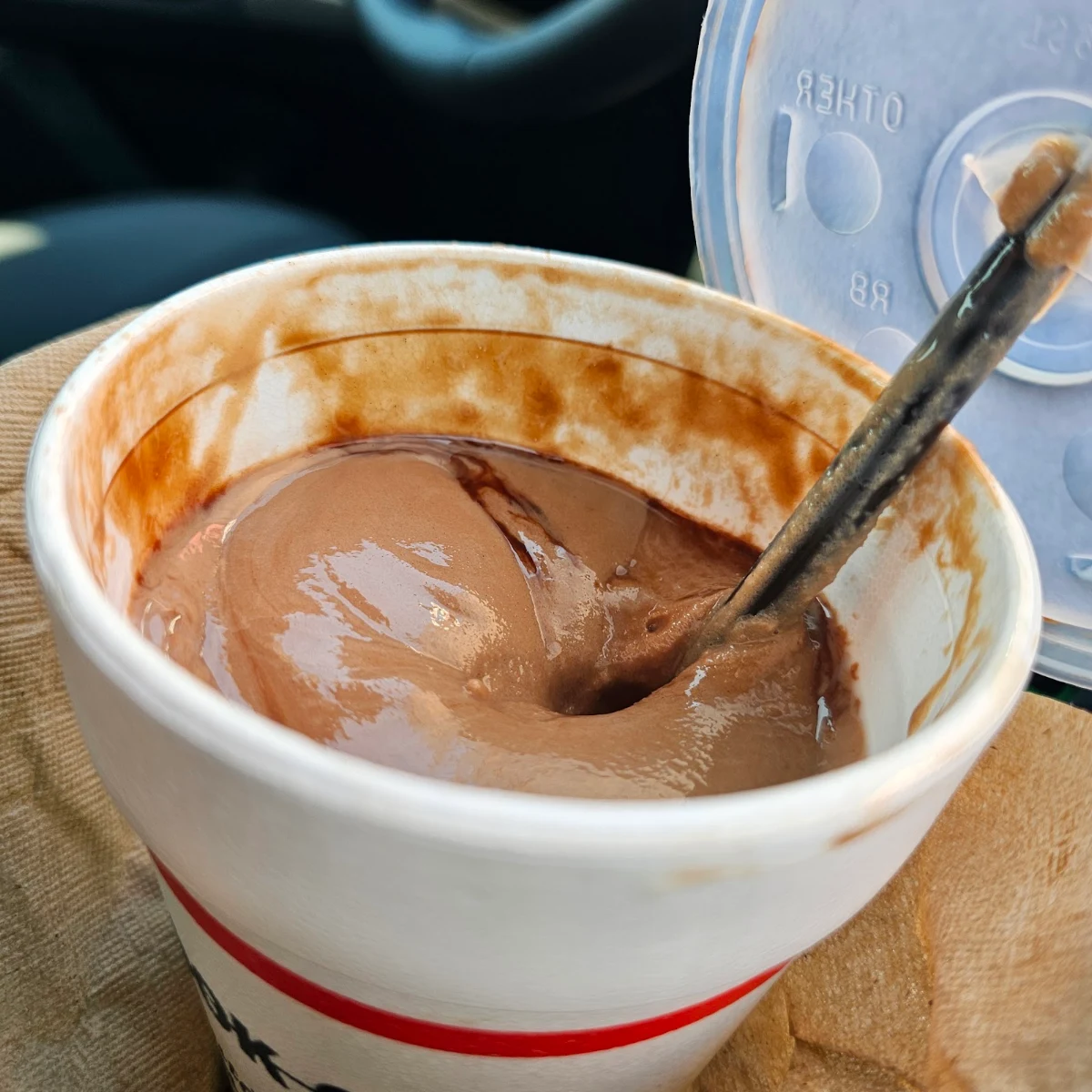 Chocolate Milkshake Full of Syrup