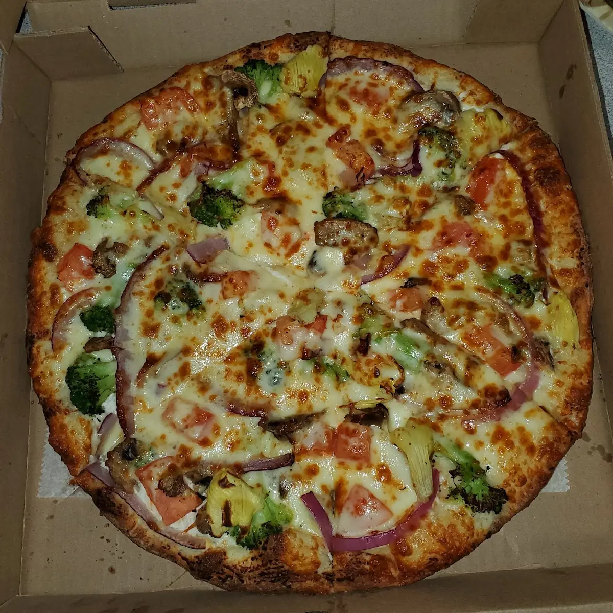 White Veggie Pizza