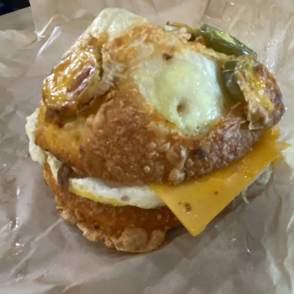 Texas Brisket Signature Egg Sandwich