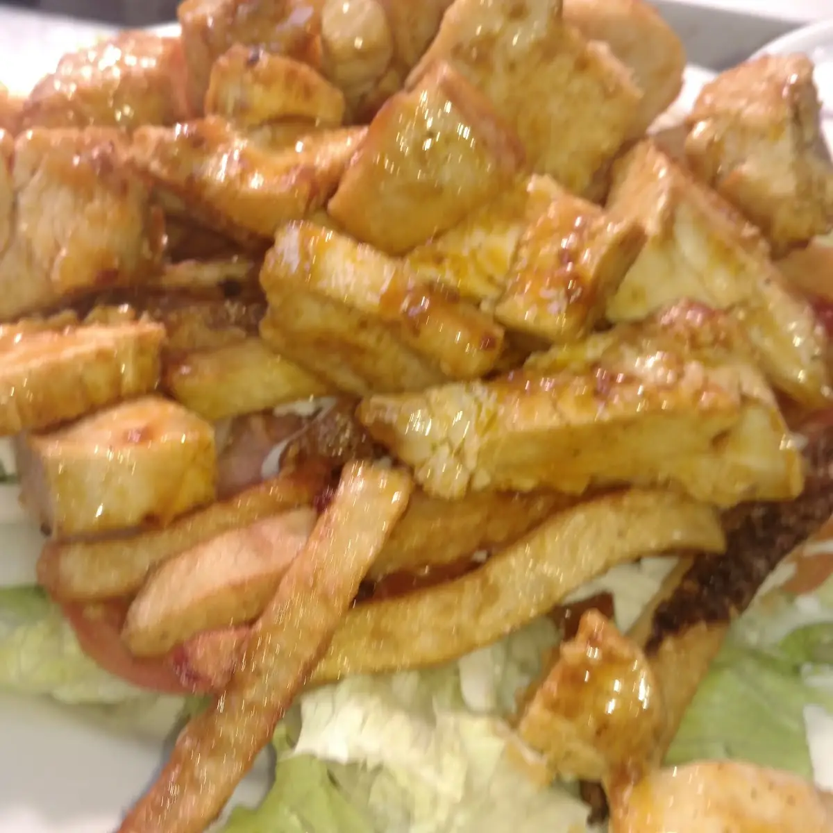 Hot Wing Chicken Salad