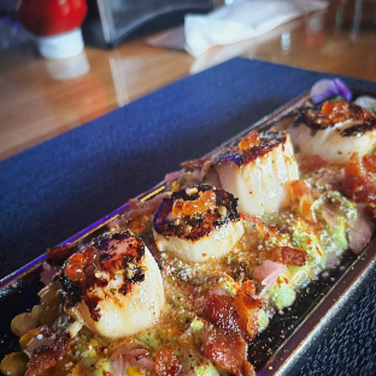 Seared Scallops Elote