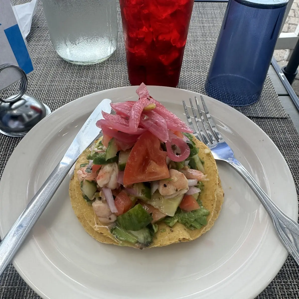 Shrimp Ceviche Tostada