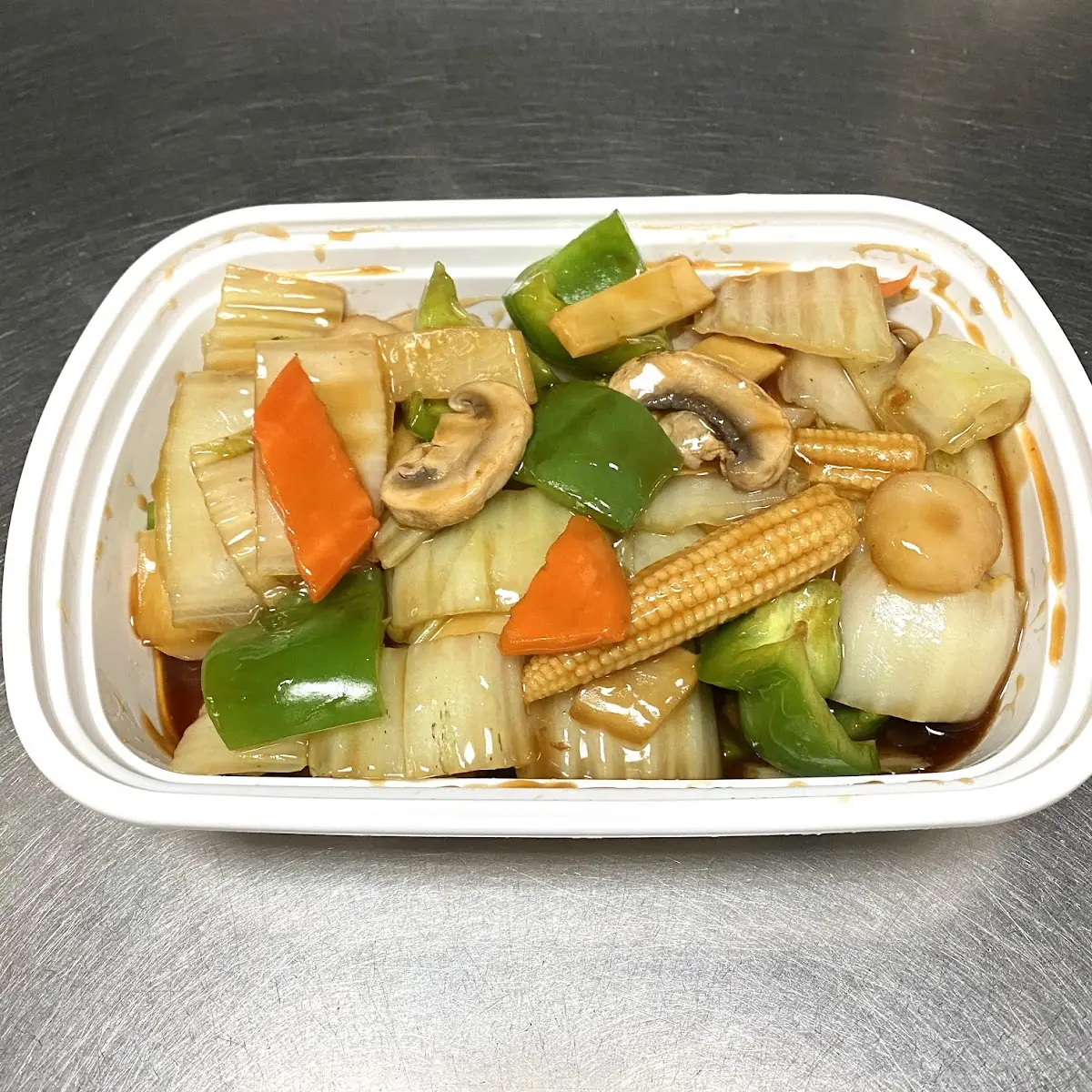 Vegetable Chop Suey with White Rice