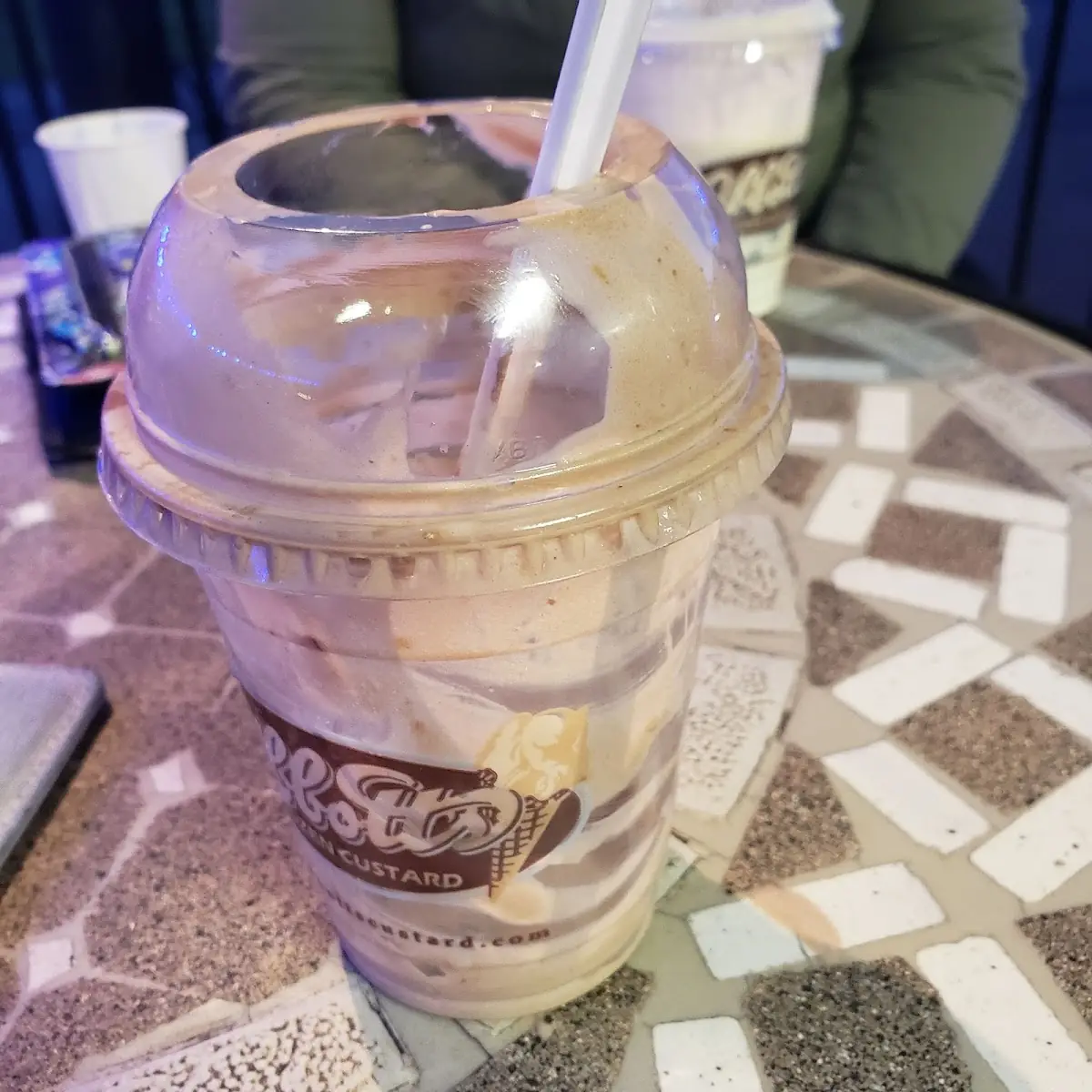 Chocolate Flurry with Cookie Dough Reeses Peanut Butter Cup and Butterfinger